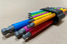 Load image into Gallery viewer, M89053 WERA MULTICOLOUR METRIC LONG ARM HEX KEY SET